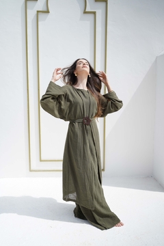 Kimono Elia Verde Oliva - comprar online