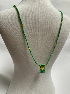 Brazil Flag Scapular Necklace- Brazilian Jewelry - online store