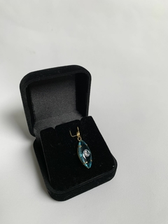 Greek Eye Pendant Turquoise Blue 18k Gold 750 on internet