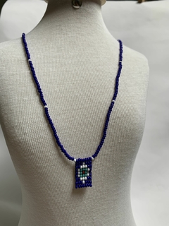 Scapular Necklace Greek Eye, Turkish eye necklace, evil eye necklace