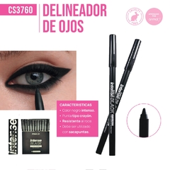 Lapiz delineador Intense Black waterproof PINK 21