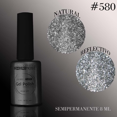 Esmalte semi reflectivo plateado #580 CHERIMOYA