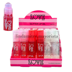 Lip Oil con glitter love tejar