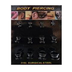 Piercing expansor de acero negro x12