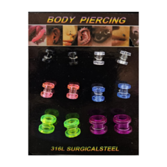 Piercing expansor de plastico x12