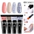 Kit de gel para extensão de unhas LILYCUTE 15ml Soak Off Gel UV acrílico branco transparente Nai - comprar online