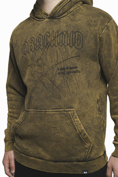 HOODIE "ARACHNID" WASHED OCHRE en internet