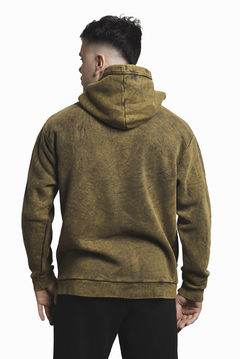 HOODIE "ARACHNID" WASHED OCHRE - comprar online