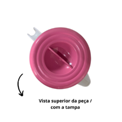 Jarra de Suco Para Agua Redonda de Plastico Transparente 2 Litros com Tampa Rosa - Lojas de Panelas | Alumdill