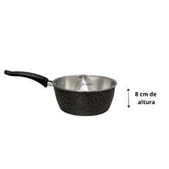 Panela Japi Cacarola Frigideira com Cabo N°18 Pop Preto Craqueado - comprar online