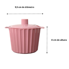 Açucareiro com Tampa e Colher Porta Açucar em Plastico Acrilico Rosa - comprar online