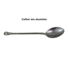 Colher de Arroz Grande Alumínio Fundido Batido Talher para Servir 33 cm - comprar online