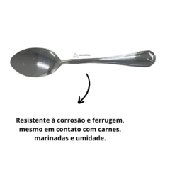 Kit com 6 Colheres Talher em Aço Inox Grande Sopa Bar Buffet Faqueiro Cozinha Utensilios - Lojas de Panelas | Alumdill