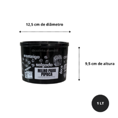 Jogo Kit Conjunto Potes Porta para Mantimentos 5 peças 1 litro Plástico Integral Black Redondo na internet