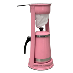 Mancebo Pop com Bule Mariquinha Coador De Café Retro Em Alumínio Suporte Rosa Liso Bebê na internet