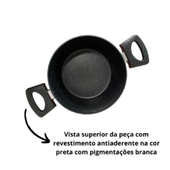 Imagem do Conjunto Kit Jogo de Panelas 4 Peças Talisma Vermelho com Ceramica Antiaderente Preta Alumínio Reforçado Alça de Baqueli