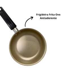 Frigideira Para 1 Ovo Frita Ovo Alumínio Antiaderente Teflon 13 Cm Cereja com Creme Cabo de Baquelite - loja online