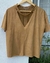 Blusa ASHUA by T.rraza em Suede Caramelo - comprar online