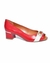 Peep Toe Jorge Bischoff Vermelho E Branco