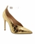 Scarpin Schutz Texturizado Dourado