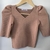 Cropped Tricot Modal Nude