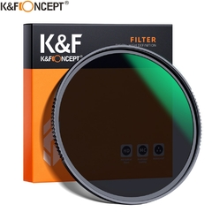 K&F Concept HD ND8 Filtro Lente de Câmera Multi-Resistente Nano X Coating Filtro Densidade 49mm 52mm 58mm 62mm 67mm 72mm 77mm 82mm