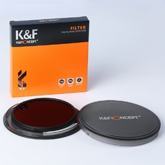 K&F Concept HD ND8 Filtro Lente de Câmera Multi-Resistente Nano X Coating Filtro Densidade 49mm 52mm 58mm 62mm 67mm 72mm 77mm 82mm - Alem do Olhar