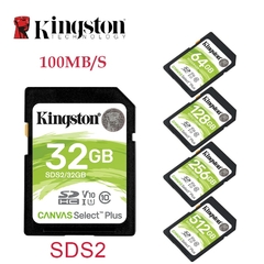 Cartão SD Kingston 32 GB 64 GB 128 GB | Cartão de Memória SDHC/SDXC | Cartão