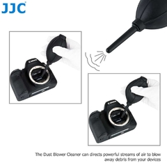 Kit de limpeza de câmera JJC 5 em 1 Soprador de pó + caneta de limpeza de lente + lenços umedecidos + pano de limpeza embrulhado + bolsa de armazenamento - loja online