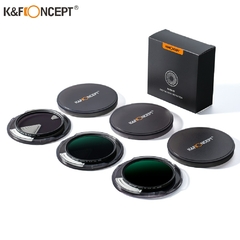K&F Concept ND8 ND64 Filtro de Lente CPL Filtro Polarizador de Densidade Neutra - comprar online