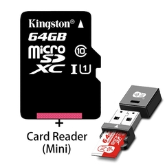 Cartão de memória micro sd kingston 32 gb 16 gb class10 uhs-1 microsdhc mini cartão sd 64 gb 128 gb microsdxc microsd para smartphone android - Alem do Olhar