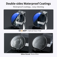 K&F Concept Filtro Kit de Densidade Netural ND4 MC Filtro UV CPL Pacote de Lente de Câmera 1 Pano de Limpeza e Bolsa de Filtro 58mm 62mm 67mm - comprar online
