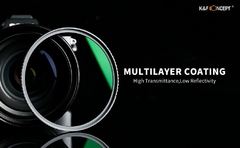 Filtro de lente UV K&F Concept | MC Ultra Slim Optics com proteção multirrevestida 37mm 49mm 52mm 58mm 62mm 67mm 77mm 82mm - Alem do Olhar
