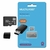 Pen Drive 2 em 1 Multilaser Leitor USB + Cartão de Memória Classe 10 32GB - MC163 Preto