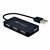 Hub USB 2.0 4 portas HU-220BK C3Tech