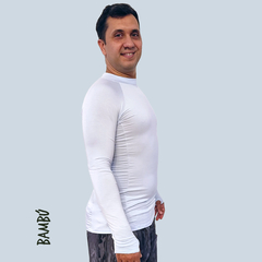 Thermal Shirt Bamboo uv Hypoallergenic white