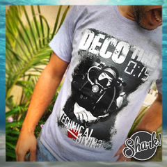 deco technical diving dive scuba diving technical  diver t- shirt remera de buceo tecnico diver camiseta mergulio