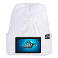 gorros Wool Watch Knit Cap Black mantaraya devil ray white