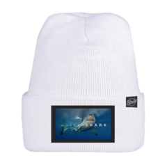 Wool Watch Knit Cap White Shark