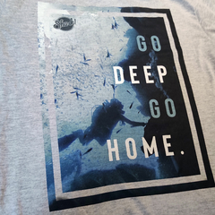 T-shirt Scuba Diving Dive Diver go deep go home camiseta remera de buceo mergulio girls women