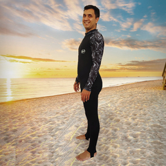 Wetsuit Traje Rashguards Lycra Extra Life UV 50 Tiburon Ballena Negro - buy online