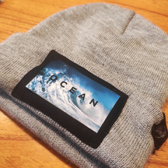 Wool Watch Knit Cap Grey Ocean - buy online