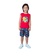 Conjunto Estampado Juvenil Menino Algodão Estampado Short Camiseta Kids