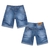 Bermuda Jeans Lycra Infantil Menino Elástico Cós Interno Confortável Passeio