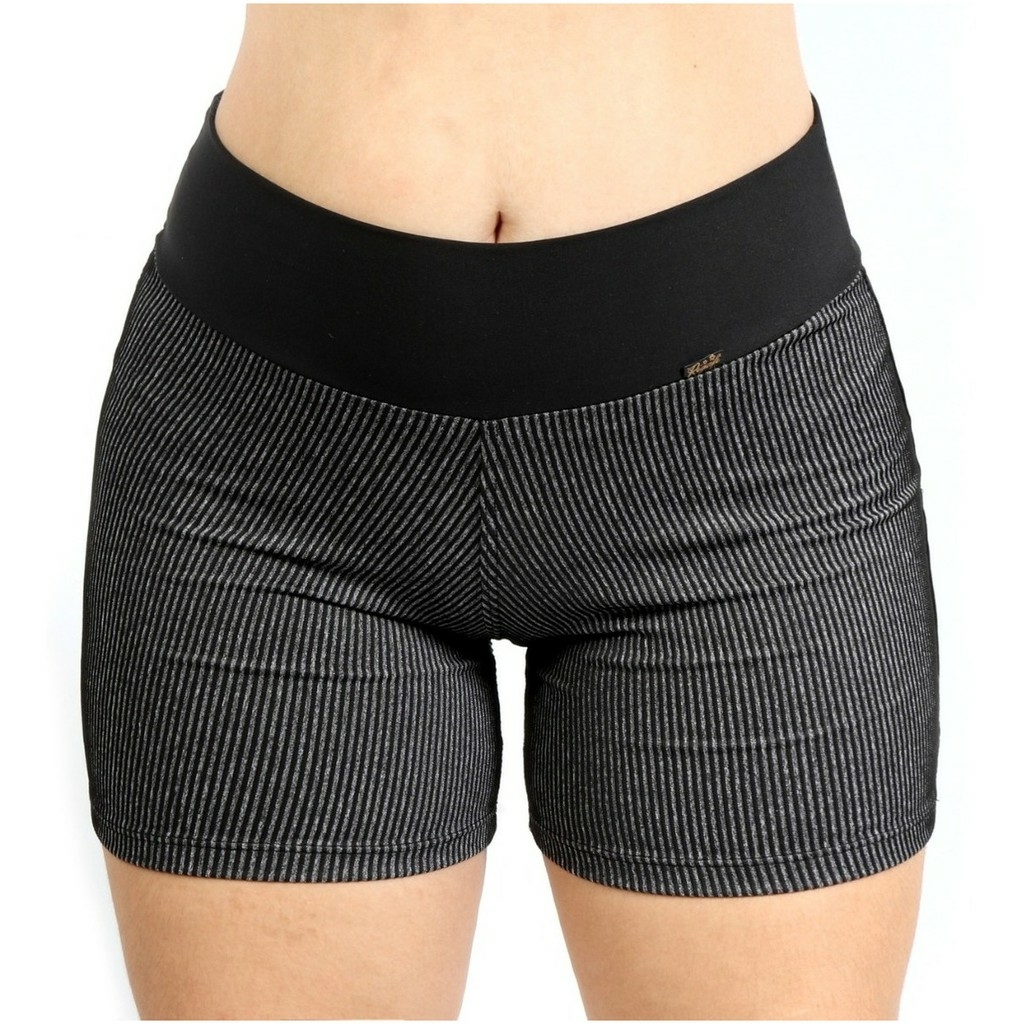 Short Feminino Aumenta Bumbum Fitness Caminhada Academy