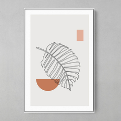 Quadro Decorativo Planta Abstrata - comprar online