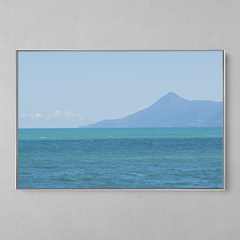 Imagem do Quadro Decorativo A Ilha Bela, visão artística a partir da praia da Lagoinha, Ubatuba