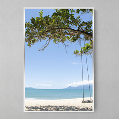 Quadro Decorativo Banquinho Beira Mar - loja online