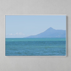 Quadro Decorativo A Ilha Bela, visão artística a partir da praia da Lagoinha, Ubatuba - comprar online