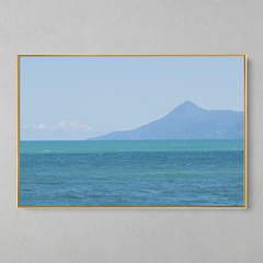 Quadro Decorativo A Ilha Bela, visão artística a partir da praia da Lagoinha, Ubatuba - loja online